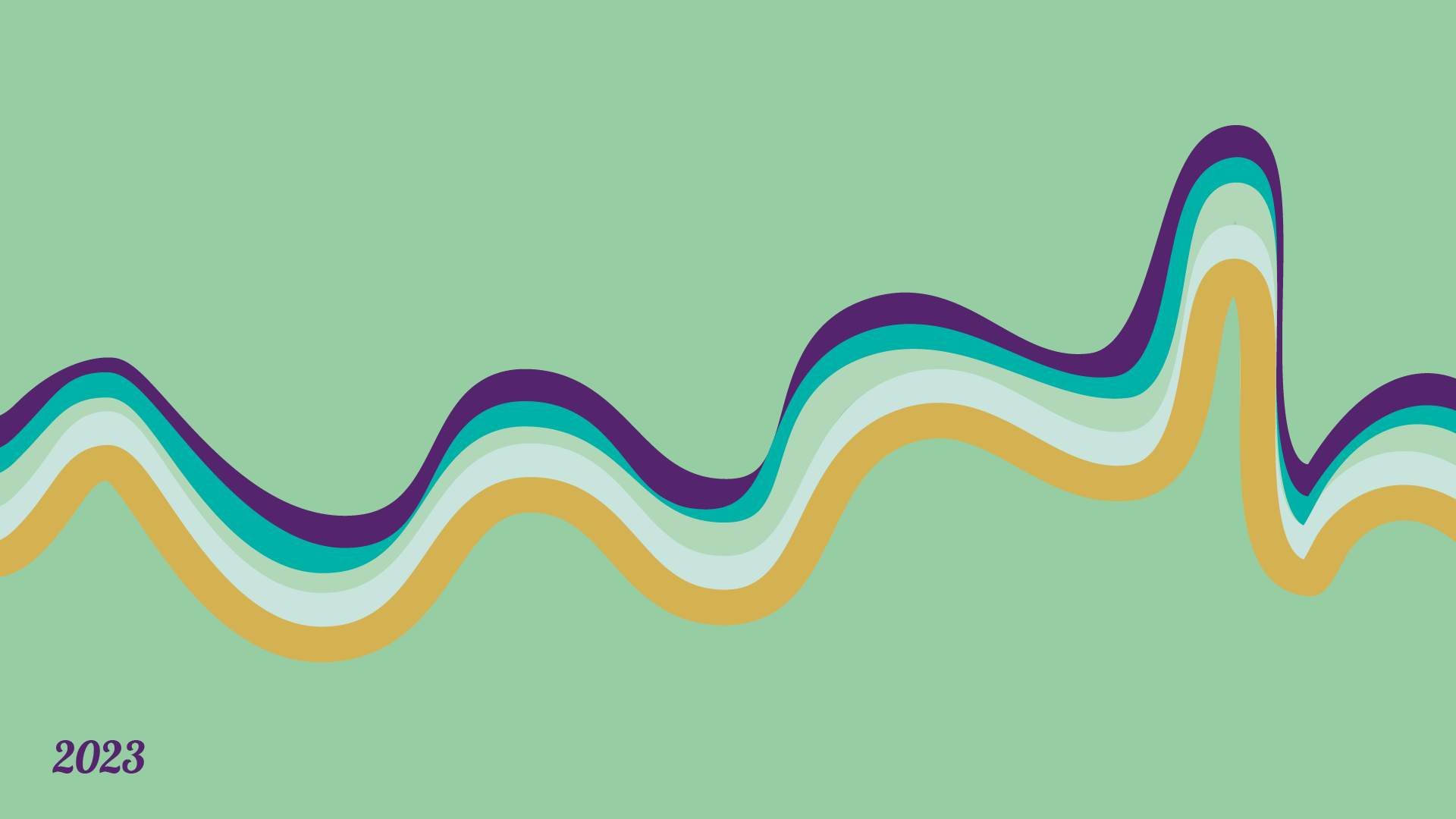 graphic of colorful waves made in Adobe illustrator